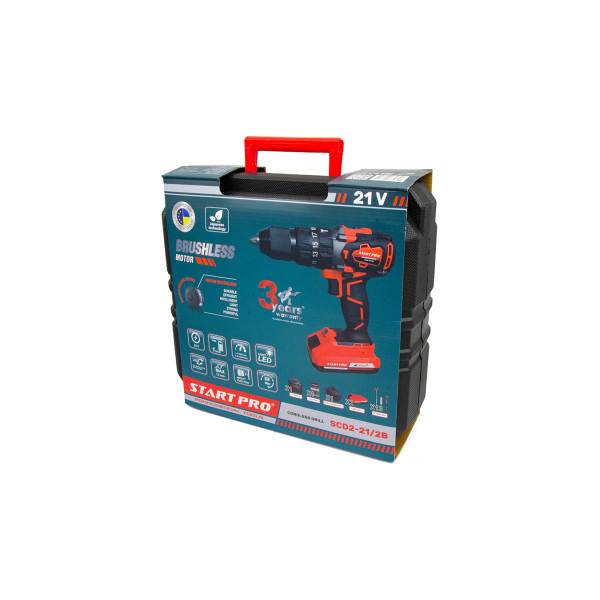 Шуруповерт аккумуляторный Start Pro SCD2-21/2В BRUSHLESS