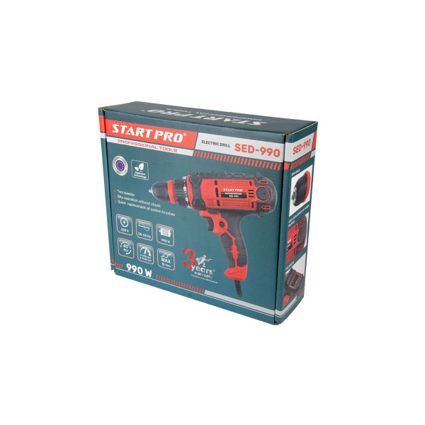 Дрель электрическая Start Pro SED-990