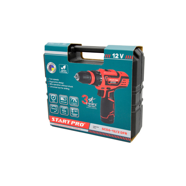 Шуруповерт аккумуляторный Start Pro SCD6-12/2 DFR