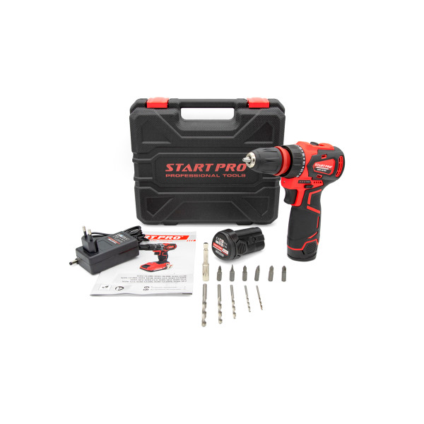 Шуруповерт аккумуляторный START PRO SCD3-12/2BD BRUSHLESS