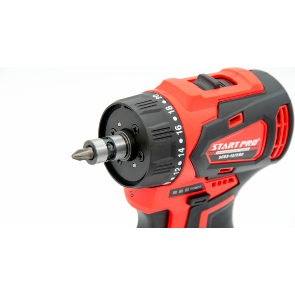 Шуруповерт аккумуляторный START PRO SCD3-12/2BD BRUSHLESS