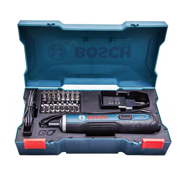 Викрутка акумуляторна Bosch GO Professional + набір біт (3.6 В, 1.5 А*год) (06019H2021)