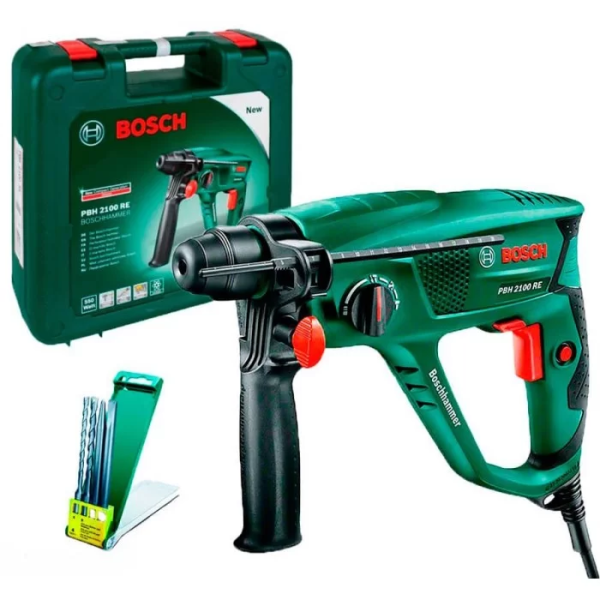 Перфоратор Bosch PBH 2100 RE (0.55 кВт, 1.7 Дж) (06033A9302)