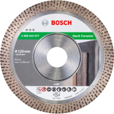Круг алмазный отрезной Bosch Best for Hard Ceramic (125х22.23х1.4 мм, керамика) (2608615077)