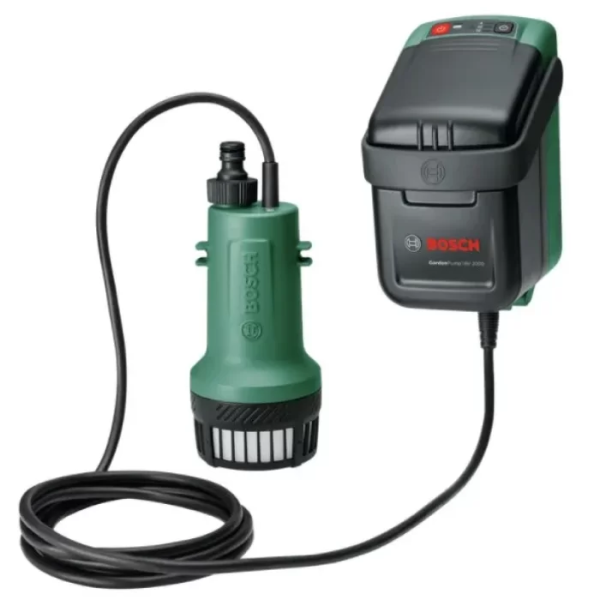 Акумуляторний насос Bosch GardenPump 18 (18 В, 2.5 А*год, 2000 л/год) (06008C4202)