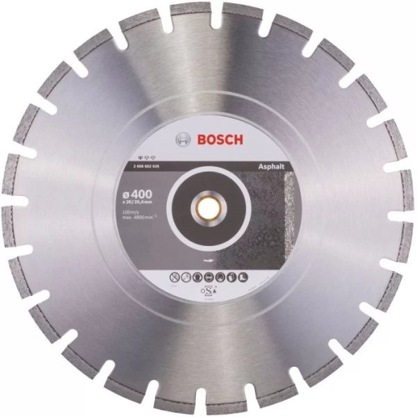 Bosch Круг алмазний відрізний PF Asphalt 400х20/25,4 асфальт