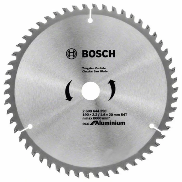 Пиляльний диск Bosch Eco for Aluminium (190х20/16х54Т) (2608644390)