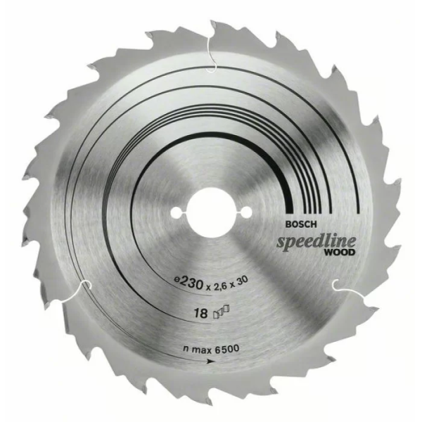 Bosch Диск пильний 230х30х18Т/1,8 Speedline