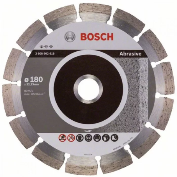 Bosch Круг алмазний відрізний PF Ceramic 180х22 абразивний бетон