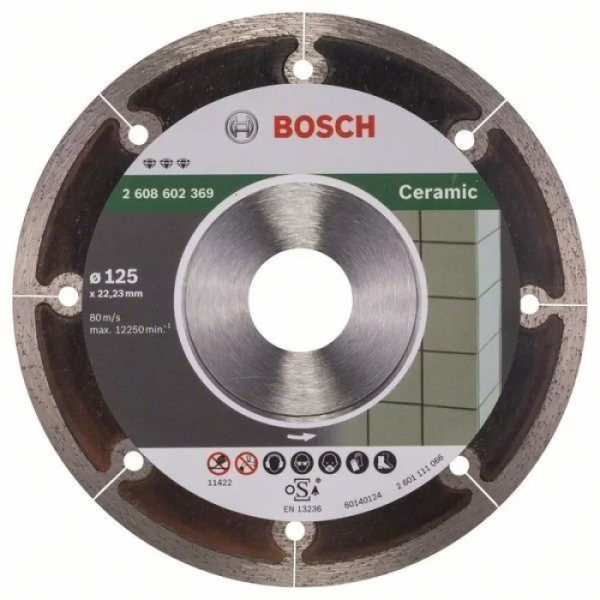 Bosch Круг алмазний відрізний ультратонкий (1,2 мм) Best For Ceramic 125х22 Extraclean кераміка