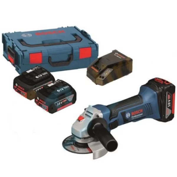 Кутова шліфмашина акумуляторна Bosch GWS 18-125 V-Li Professional (18 В, 4 А*год) (060193A30B)