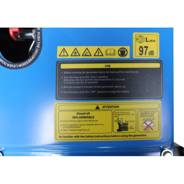 Генератор дизельний TAGRED TA4100D 4.1 кВт